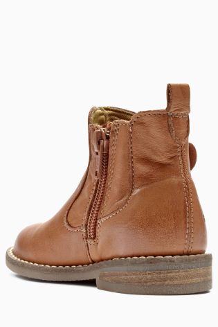 Tan Leather Chelsea Boots (Younger Girls)
